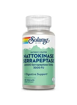 ویتامین و ساپلیمنت مکمل‌های گوارشی Nattokinase And Serrapeptase Supplement 30 Count