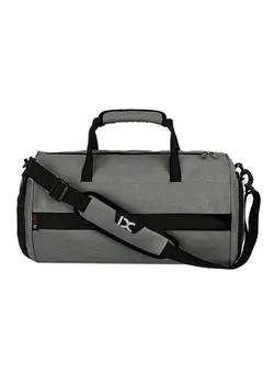Waterproof Travel Duffle Bag With Shoe Compartment Dark Grey/Black 