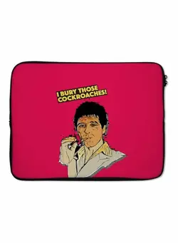 کیف، کوله‌پشتی و چتر کیف و کوله لپ تاپ Tony Montana Printed Sleeve For 13-Inch Laptop Red/Beige/Black 