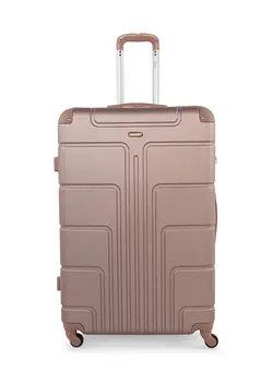 چمدان و ساک مسافرتی چمدان تک Hardside Large Check in Luggage Trolley Rose Gold 