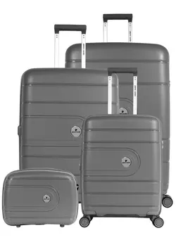 چمدان و ساک مسافرتی ست چمدان Pierre Cardin Hardcase Trolley Set of 4-PC86304 D.Grey 