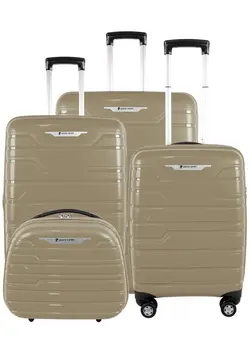 چمدان و ساک مسافرتی ست چمدان Pierre Cardin Hard Suitcase Trolley Set Of 4 Champagne Large29