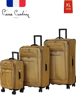 چمدان و ساک مسافرتی ست چمدان XL Size Softside Luggage Set of 3 Ultra Light Weight 4 Wheels TSA Approved 