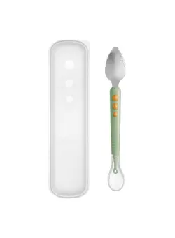 تغذیه و نگهداری کودک پستانک Baby Fruit Spoon Scraper For Baby Feeding 2 In 1 Multifunction Serrated Grapefruit Fruit Spoon For Kids(Green) 