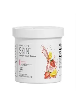 ویتامین و ساپلیمنت دمنوش و مکمل‌های گیاهی HERBALIFE Skin Collagen Beauty Booster Lemonade Strawberry Flavor 6.03 Oz: No Artificial Flavor, No Artificial Sweeteners, Gluten-Free