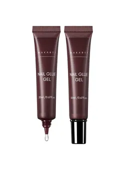 ناخن ناخن مصنوعی Solid Nail Gel Glue Gel For Soft Gel Nail Tips 20Ml Nail Lamp Needed Multifunctional Nail Tools Strong Adhesive Rhinestone Glue Gel For Nail Charms Nail Gems Pack Of 2 