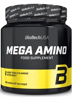 مکمل‌های ورزشی آمینو اسید Mega Amino 300 Tablets 37 Servings 606g