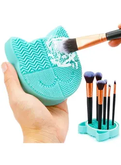 Silicone Makeup Brush Holder, Travel Essentials Makeup Brush Organizer for  Women