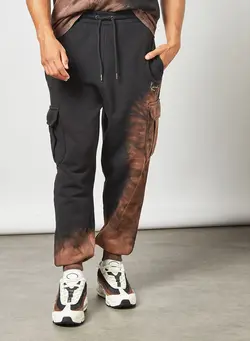 Black discount bleached sweatpants