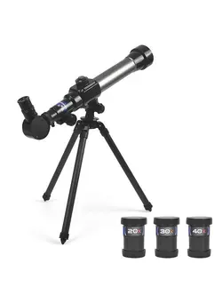 کمپینگ ایمنی و بقا Kids Telescope 20X-30X-40X Adjustable Astronomical Telescope with Tripod for Children Beginners 