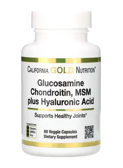 ویتامین و ساپلیمنت مکمل‌های گوارشی Glucosamine Chondroitin MSM Plus Hyaluronic Acid - 60 Veggie Caps