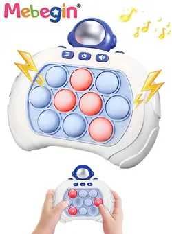 گجت، فیجت و سرگرمی پاپ ایت Space Men Shape Electronic Quick Push Light Up Pop Game Fidget Toys for Adults and Kids,Puzzle Game Machine Push Pop Bubble Fidget Sensory Toy Birthday Gifts Blue 