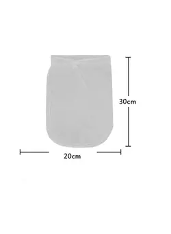 ظروف و تجهیزات آشپزخانه اکسسوری و تجهیزات آماده سازی Nut Milk Filter Bag Strainer White 