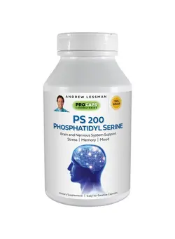 ویتامین و ساپلیمنت دمنوش و مکمل‌های گیاهی Ps 200 Phosphatidyl Serine 60 Capsules Supports Mental Clarity Positive Mood Memory Cognitive Function. Essential For Neurotransmitter Production And Release. No Additives