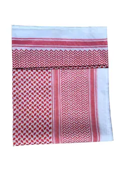 لباس بافت و شال گردن Soft Fabric Hijab Red 