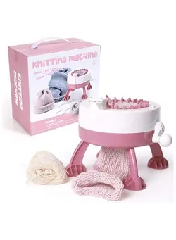 چرخ خیاطی چرخ خیاطی دستی Knitting Machine Plastic Hand Knitting Sewing Machine Children Weaving Toy 