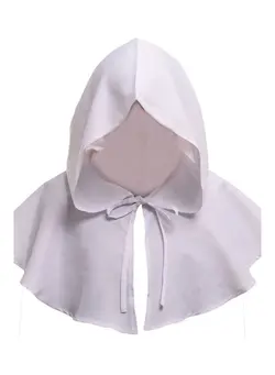 لباس بافت و شال گردن Medieval Cowl White 