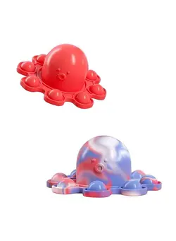 گجت، فیجت و سرگرمی اسپینر Flipped Octopus Pop Fidget Squishy Toy 