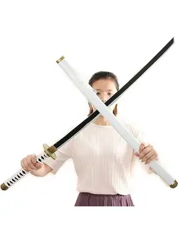 فیگور و مجسمه مجسمه و اکسسوری Wooden Sword, 104Cm Wooden Katana Role-Playing Sword for Anime Lovers, Samurai Sword Toy 