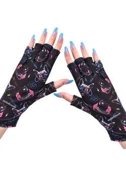 ناخن سایر Uv Glove For Gel Nail Lamp Professional Upf50+ Uv Protection Gloves For Manicures 