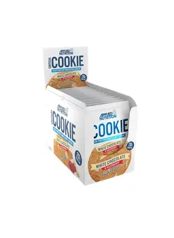 مکمل‌های ورزشی تنقلات و نوشیدنی‌های ورزشی Applied Nutrition Protein Critical Cookie Box White Chocolate Raspberry (12 Cookies)
