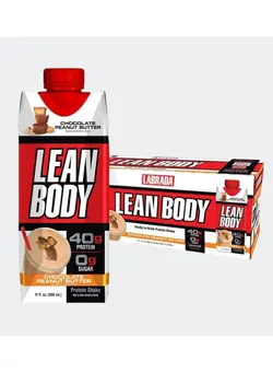 مکمل‌های تقویتی و تنظیمی نوشیدنی‌های مغذی Lean Body Shake banana flavor 500ml Pack of 12