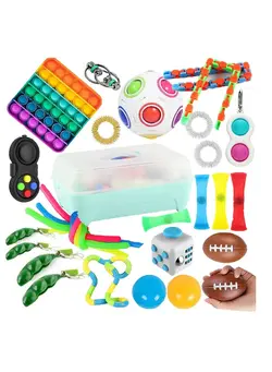 گجت، فیجت و سرگرمی پاپ ایت 29-Piece Push Pop Bubble Sensory Decompression Toys 