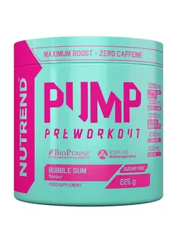 مکمل‌های ورزشی بعد از تمرین Pump Pre-Workout 225g NTD Bubble Gum