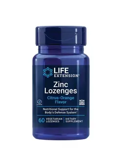 ویتامین و ساپلیمنت مکمل‌های گوارشی Zinc Lozenges – Citrus-Orange Flavor – For Healthy Protein Synthesis & Immune Health - Inflammation Management Supplement - Gluten-Free, Non-GMO – 60 Vegetarian Lozenges