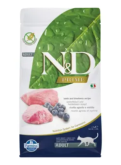 غذا غذای گربه Farmina N&D Lamb & Blueberry Adult Cat 1.5Kg 