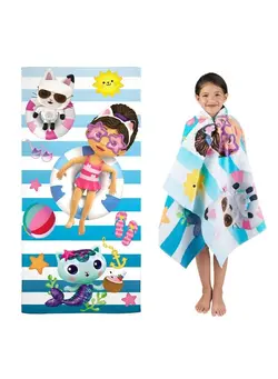 عروسک و لوازم  جانبی سایر Dreamworks Gabby'S Dollhouse Super Soft Cotton Bath/Pool/Beach Towel 58 In X 28 In (Official Licensed Gabby'S Dollhouse Product) 