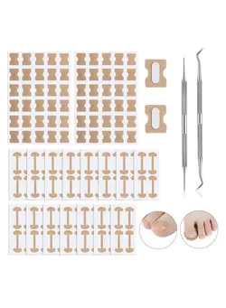 زیبایی و آرایش سایر Ingrown Toenail Tool Set Including Ingrown Toenail File and Lifter 60 Pieces Elastic Patch Curved Toenails Brace Stickers 60 Pieces Ingrown Toenail Correction Stickers 122 Pieces 
