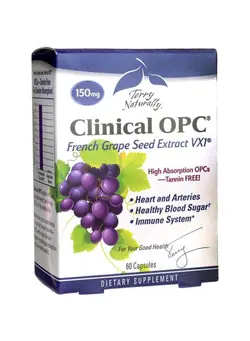 ویتامین‌های خوراکی مکمل‌های سلامت قلب Terry Naturally Clinical OPC 150 mg - 60 Capsules