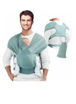 لوازم حمل آغوش COOLBABY Newborn Carrier  Stretch Baby Carrier Newborn To Under 35 Lbs Hands Free Baby Carrier 