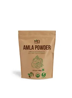 ویتامین و ساپلیمنت مکمل‌های گوارشی Usda Certified Organic Seedless Amla Powder 3.5 Oz / 100G ; Indian Gooseberry ; Nongmo ; Nonirradiated ; Raw Glutenfree ; Nopreservatives