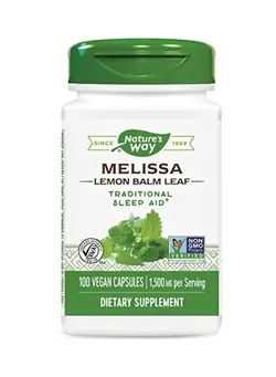 ویتامین و ساپلیمنت مکمل‌های گوارشی Lemon Balm Leaf Dietary Supplement - 100 Capsules