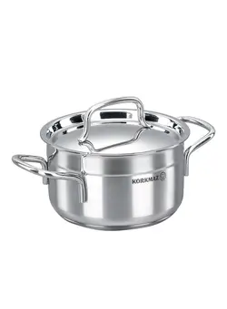ظروف و لوازم پخت غذا قابلمه Alfa Casserole Silver 18 x 10centimeter 