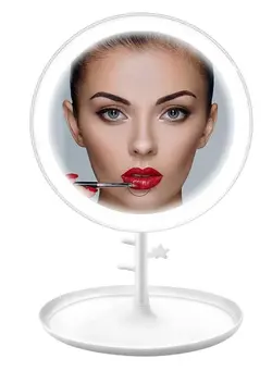 زیبایی و آرایش سایر Travel Mirror LED Makeup Mirror Touch Screen Lighted Makeup Mirror with 25 LEDs Dimmable Brightness 3 Modes Portable Ultra Thin Compact Vanity Mirror 