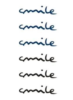 زیبایی و آرایش سایر Smile Design Temporary Tattoo Sticker Blue/Black 