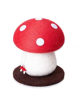 بازی‌های فضای باز و تجهیزات پارک سایر Lovely Cat Tree Topper Cat Scratcher Tree Tower Sisal Scratching Climbing Mushroom Design Durable Bite Resistant Funny Playing Ball Toys for Kitten 