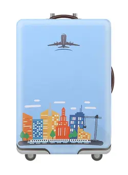 چمدان و ساک مسافرتی چمدان تک Blue Suitcase Cover, Extra Thick Luggage Baggage Protection Case, M (22-24 inches) 