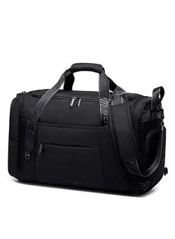 چمدان و ساک مسافرتی ساک مسافرتی Foldable Travel Duffel Bag with Shoes Compartment, Large Sport Hand Bag for Men and Women, Black 