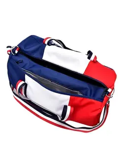 چمدان و ساک مسافرتی ساک مسافرتی Colourblock Pattern Duffel Bag Blue/White/Red 