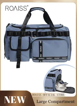 چمدان و ساک مسافرتی ساک مسافرتی Large-Capacity Travel Bag Men's Short-Distance Luggage Backpack College Students Boarding Backpack Dry and Wet Separation Fitness Bag 