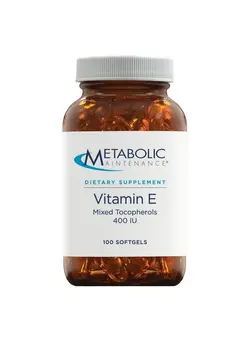 ویتامین و ساپلیمنت دمنوش و مکمل‌های گیاهی Vitamin E Complex (Mixed Tocopherols) 400 Iu With D Alpha D Beta D Gamma + D Delpha Supplement Cardiovascular + Antioxidant Support (100 Capsules)