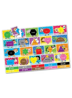 پازل سایر : Jumbo Floor Puzzles Colors And Shapes Extra Large Puzzle Measures 3 Ft By 2 Ft Preschool Toys & Gifts For Boys & Girls Ages 3 And Up (438152) 