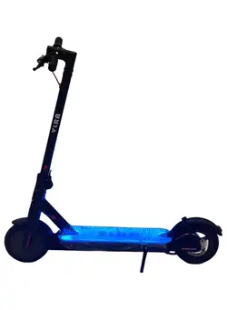 اسکوتر و لوازم جانبی اسکوتر Electric Scooter Adults Easy Folding And Carry Design LED Lights 110cm - Blue/Black 