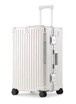 چمدان و ساک مسافرتی چمدان تک Premium Expandable Aluminum Frame ABS & PC Suitcase With USB charging port and C type 24 Inch 