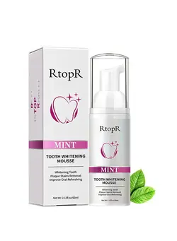 بهداشت دهان و دندان سایر RtopR Mint Teeth Whitening Mousse Foam Toothpaste 60ml Deep Cleaning Foaming Toothpaste Mouth Wash Water Minty Fresh