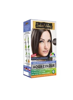 لوازم و مواد فرم‌دهی مو سشوار Hypo Allergic Aqua Colour 100% Botanical Hair Colour 30Ml + 200G Medium Brown (Pack Of 1) 